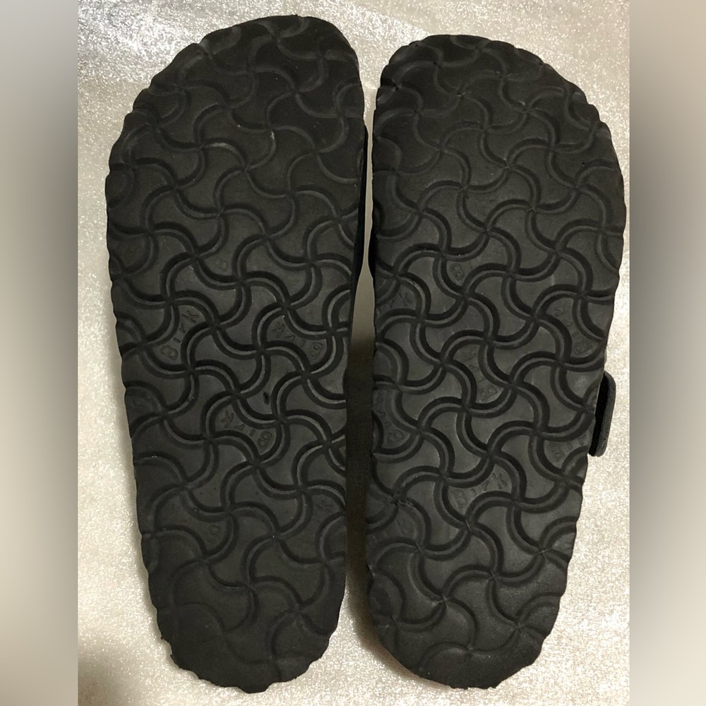 Birkenstock Arizona Dark Sandals with Silver Buckles - Picture 10 of 10
